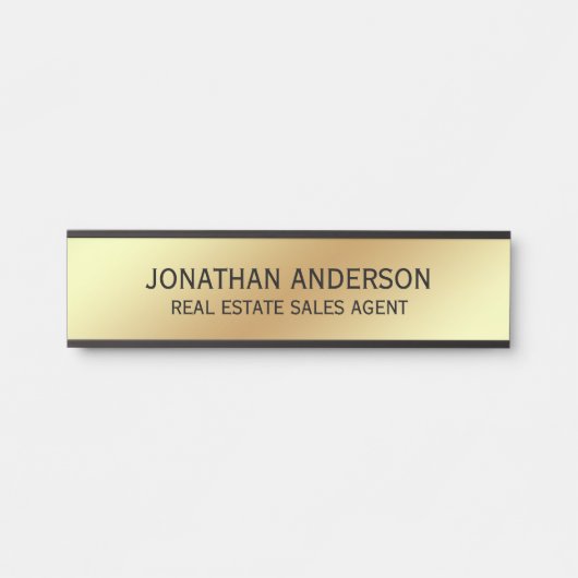 Plaque de nom de porte de bureau professionnel mod (Devant)