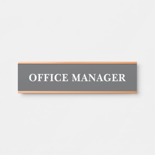 Plaque de nom de porte de bureau professionnel mod (Devant)
