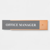 Plaque de nom de porte de bureau professionnel mod (Devant)