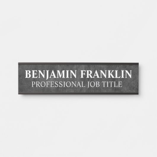 Plaque de nom de porte de bureau professionnel mod (Devant)