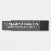 Plaque de nom de porte de bureau professionnel mod (Devant)