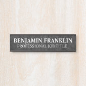 Plaque de nom de porte de bureau professionnel mod (Devant)