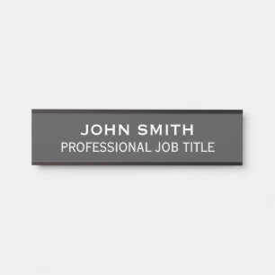 Plaque de nom de porte de bureau professionnel mod