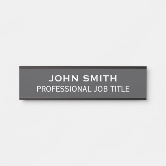 Plaque de nom de porte de bureau professionnel mod (Devant)