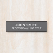 Plaque de nom de porte de bureau professionnel mod (Devant)