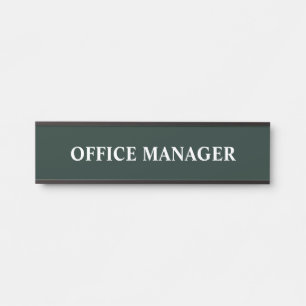 Plaque de nom de porte de bureau professionnel mod