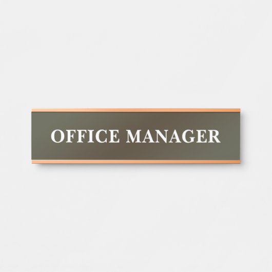 Plaque de nom de porte de bureau professionnel mod (Devant)