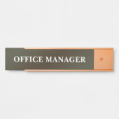 Plaque de nom de porte de bureau professionnel mod (Devant)