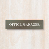 Plaque de nom de porte de bureau professionnel mod (Devant)