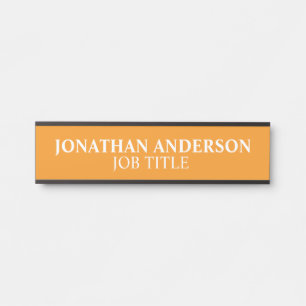Plaque de nom de porte de bureau professionnel mod