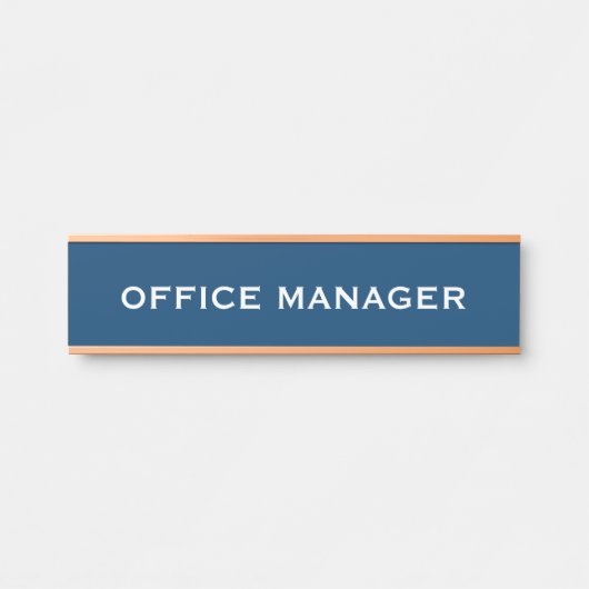Plaque de nom de porte de bureau professionnel mod (Devant)
