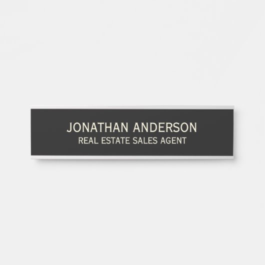 Plaque de nom de porte de bureau professionnel mod (Devant)
