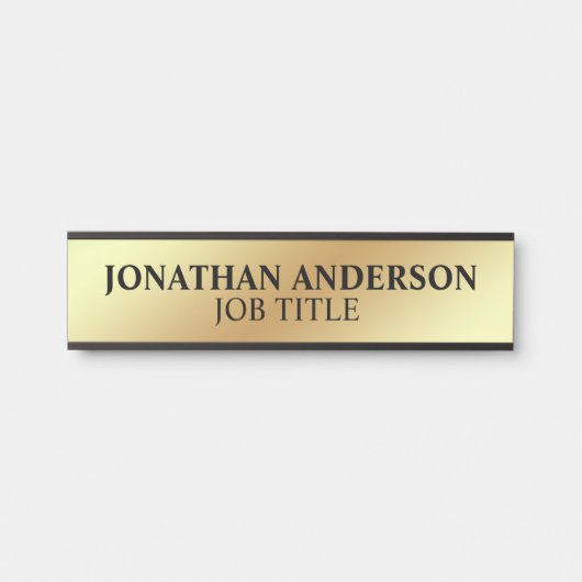 Plaque de nom de porte de bureau professionnel mod (Devant)