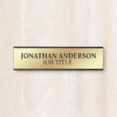 Plaque de nom de porte de bureau professionnel mod (Devant)