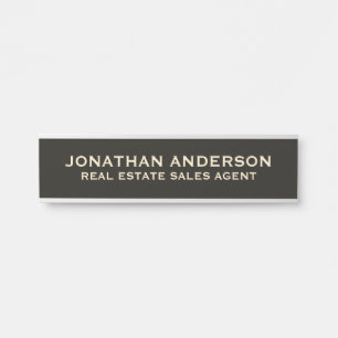 Plaque de nom de porte de bureau professionnel mod