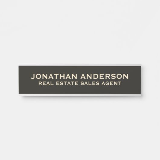 Plaque de nom de porte de bureau professionnel mod (Devant)