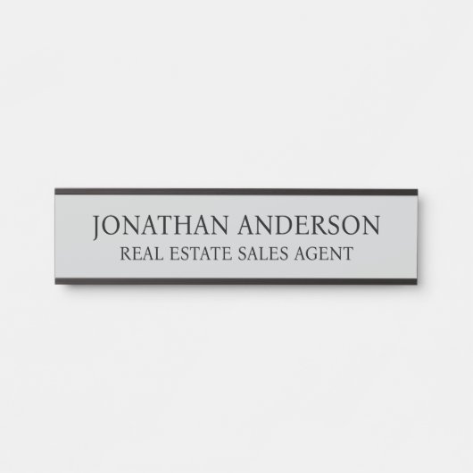 Plaque de nom de porte de bureau professionnel mod (Devant)