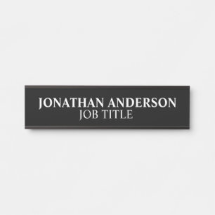 Plaque de nom de porte de bureau professionnel mod
