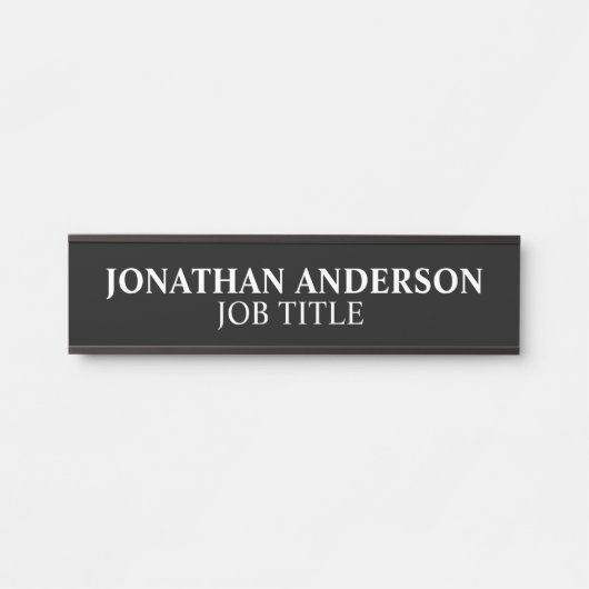 Plaque de nom de porte de bureau professionnel mod (Devant)