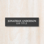 Plaque de nom de porte de bureau professionnel mod (Devant)