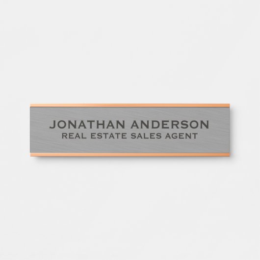 Plaque de nom de porte de bureau professionnel mod (Devant)