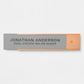 Plaque de nom de porte de bureau professionnel mod (Devant)
