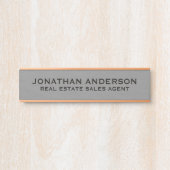 Plaque de nom de porte de bureau professionnel mod (Devant)