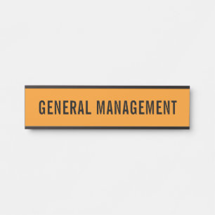 Plaque de nom de porte de bureau professionnel mod