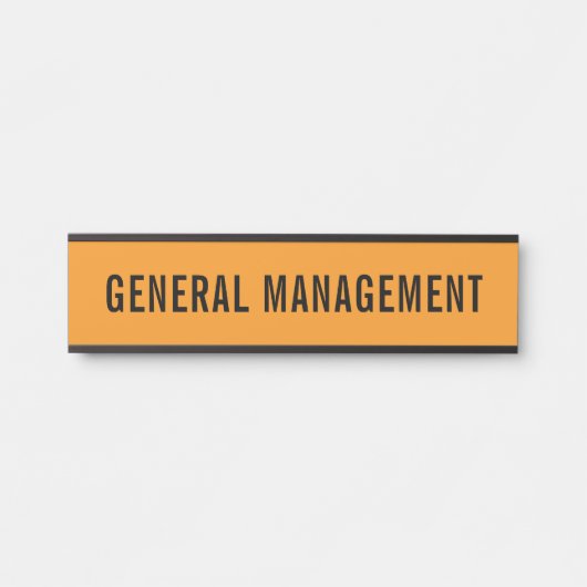 Plaque de nom de porte de bureau professionnel mod (Devant)