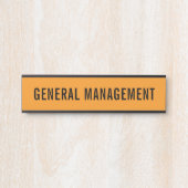 Plaque de nom de porte de bureau professionnel mod (Devant)