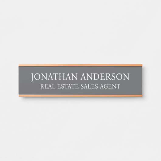 Plaque de nom de porte de bureau professionnel mod (Devant)