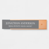 Plaque de nom de porte de bureau professionnel mod (Devant)