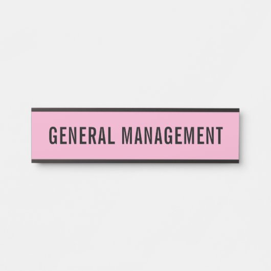 Plaque de nom de porte de bureau professionnel mod (Devant)