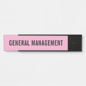 Plaque de nom de porte de bureau professionnel mod (Devant)