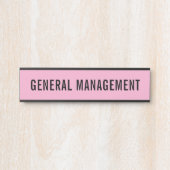 Plaque de nom de porte de bureau professionnel mod (Devant)