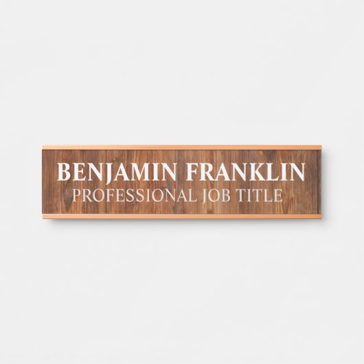 Plaque de nom de porte de bureau professionnel mod (Devant)
