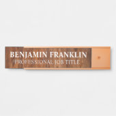 Plaque de nom de porte de bureau professionnel mod (Devant)