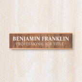 Plaque de nom de porte de bureau professionnel mod (Devant)