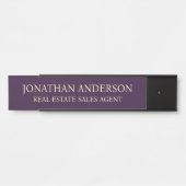 Plaque de nom de porte de bureau professionnel mod (Devant)