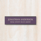 Plaque de nom de porte de bureau professionnel mod (Devant)