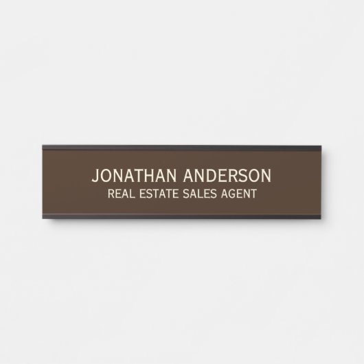 Plaque de nom de porte de bureau professionnel mod (Devant)