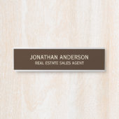 Plaque de nom de porte de bureau professionnel mod (Devant)