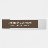 Plaque de nom de porte de bureau professionnel mod (Devant)