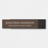 Plaque de nom de porte de bureau professionnel mod (Devant)