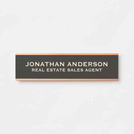 Plaque de nom de porte de bureau professionnel mod (Devant)