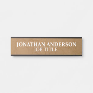 Plaque de nom de porte de bureau professionnel mod