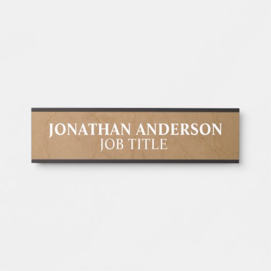 Plaque de nom de porte de bureau professionnel mod (Devant)