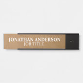 Plaque de nom de porte de bureau professionnel mod (Devant)