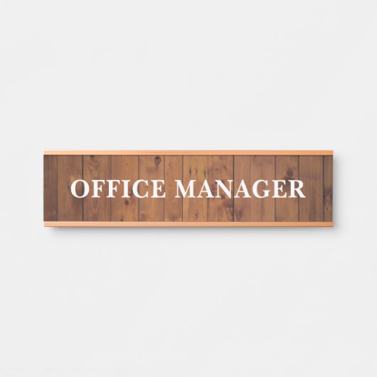 Plaque de nom de porte de bureau professionnel mod (Devant)