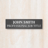Plaque de nom de porte de bureau professionnel mod (Devant)